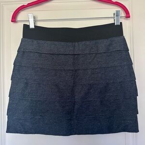 Express Navy Layered Mini Skirt. Size Xs.